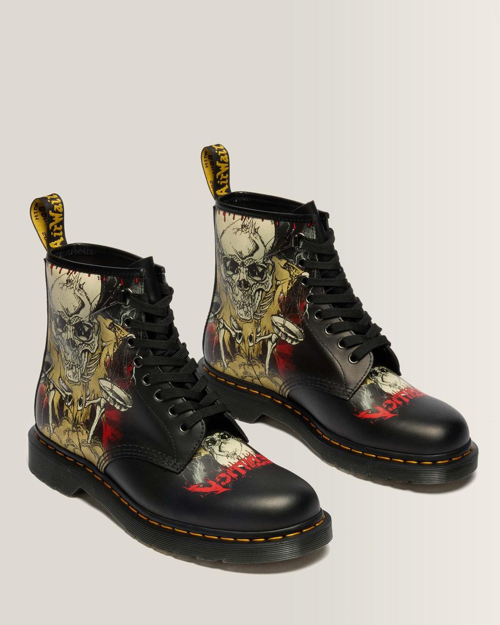 1460 Metallica Skull Lightning - White & Multi — Backhand+Metallica Skull Lightning Print - image 5