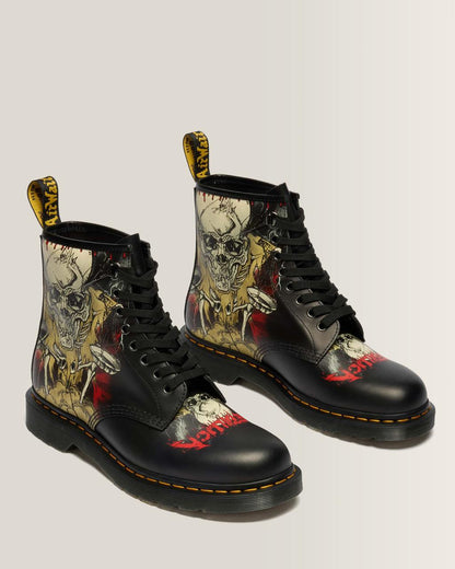 1460 Metallica Skull Lightning - White & Multi — Backhand+Metallica Skull Lightning Print - image 5