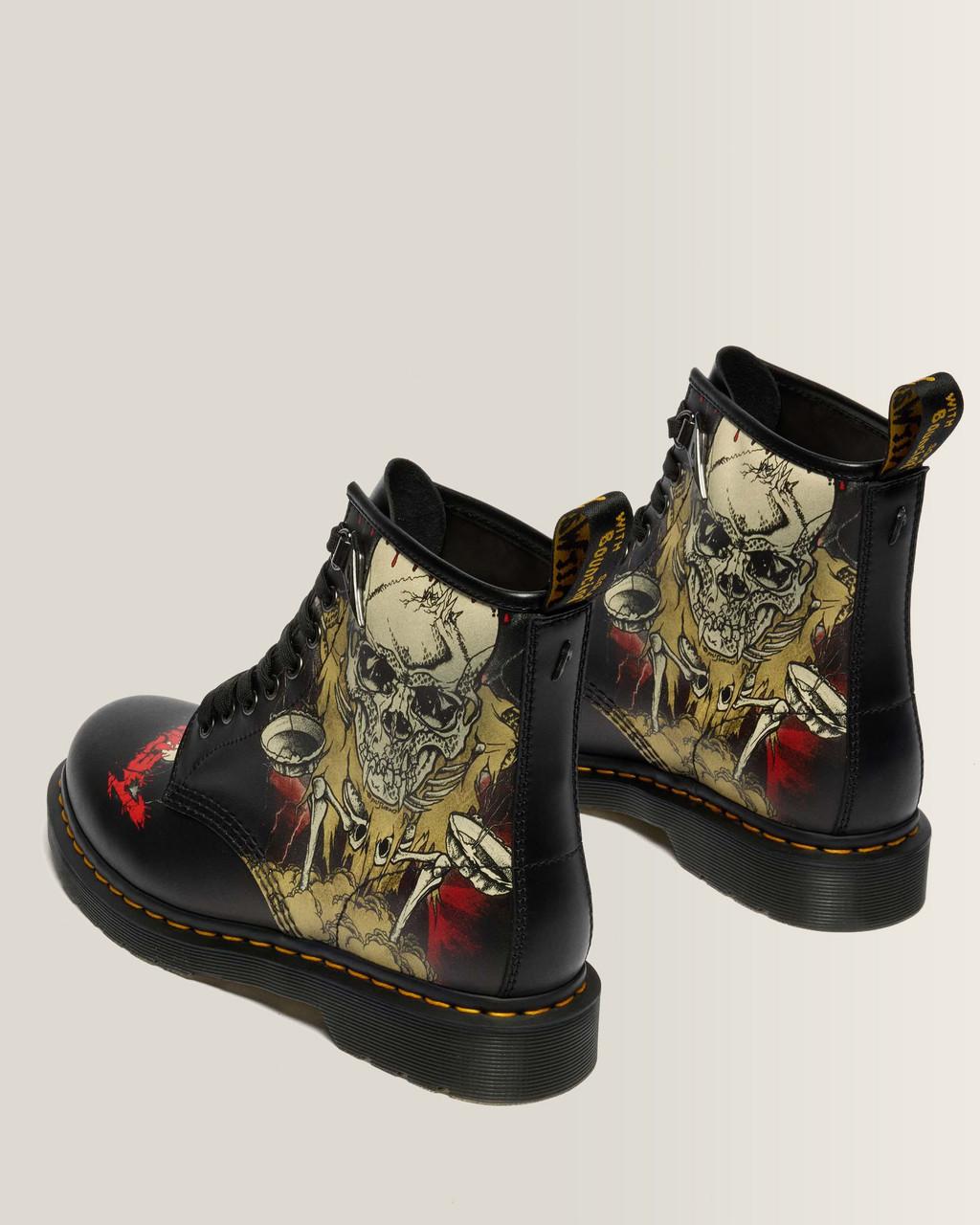 1460 Metallica Skull Lightning - White & Multi — Backhand+Metallica Skull Lightning Print - image 6