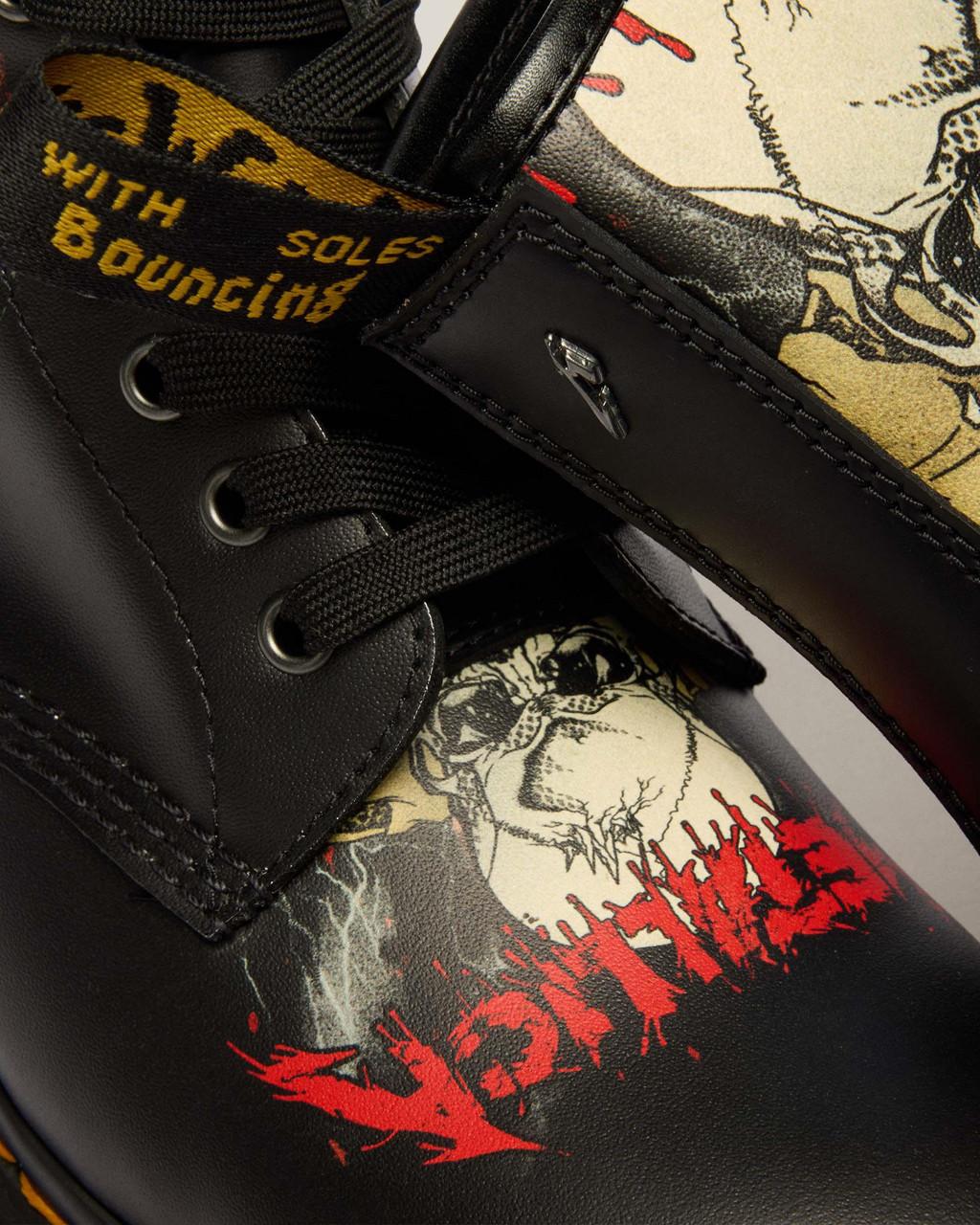 1460 Metallica Skull Lightning - White & Multi — Backhand+Metallica Skull Lightning Print - image 8