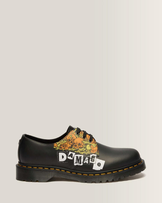 1461 Metallica Shoes - WHITE+MULTI — Backhand+Metallica Damage Tour Print