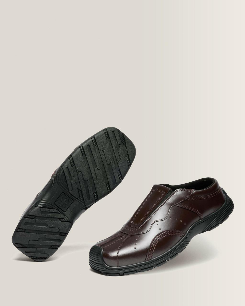 Aurix Satin Finish Leather Mules - OXBLOOD — Satin Finish Leather - image 7