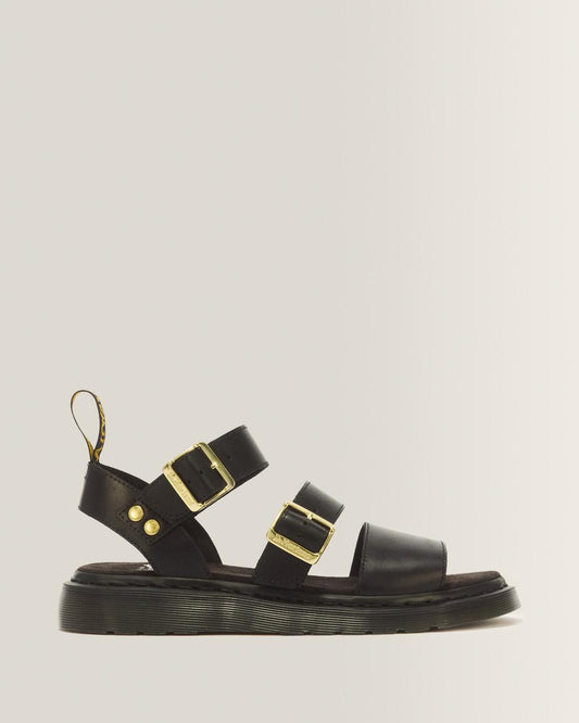 Gryphon Atlas Leather Gladiator Sandals - BLACK ATLAS — Atlas