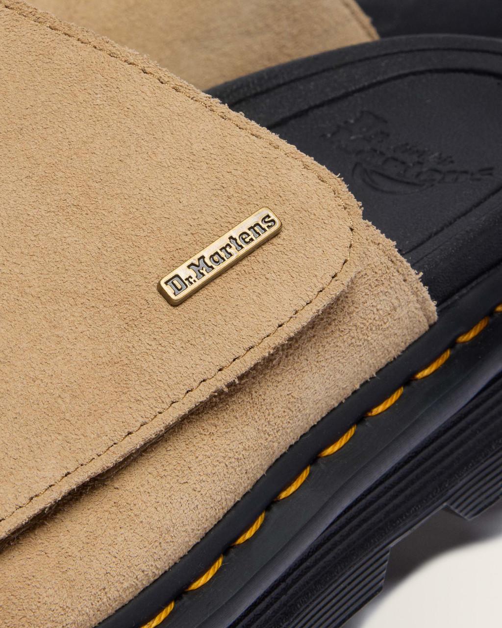 Zebzag Suede Platform Slides - Savannah Tan — E.H.Suede - image 3
