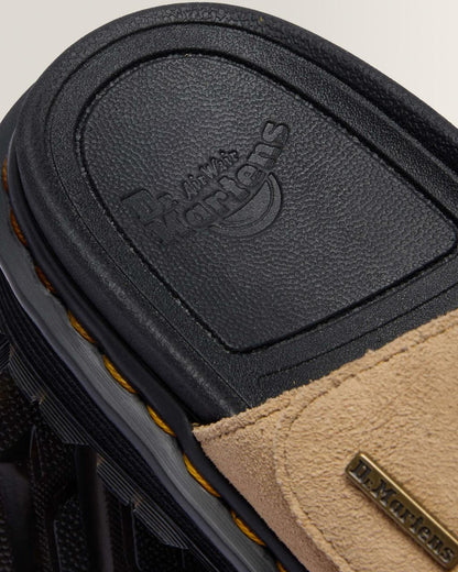 Zebzag Suede Platform Slides - Savannah Tan — E.H.Suede - image 8