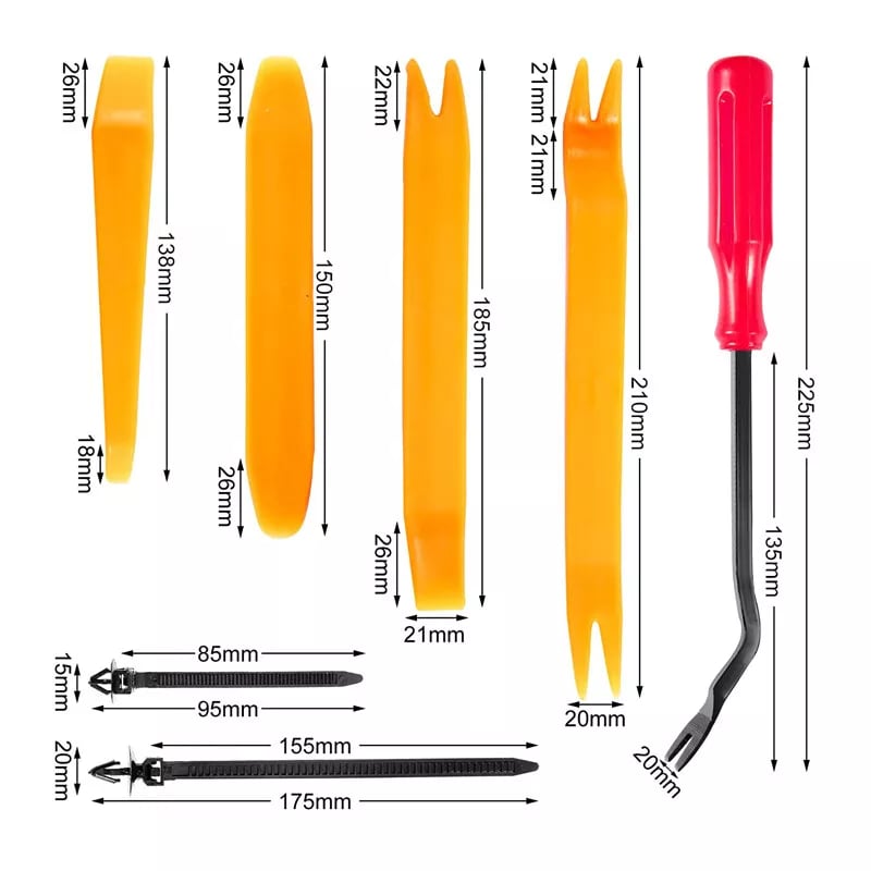 SnapForge Auto Body Fasteners Kit & Fastener Remover