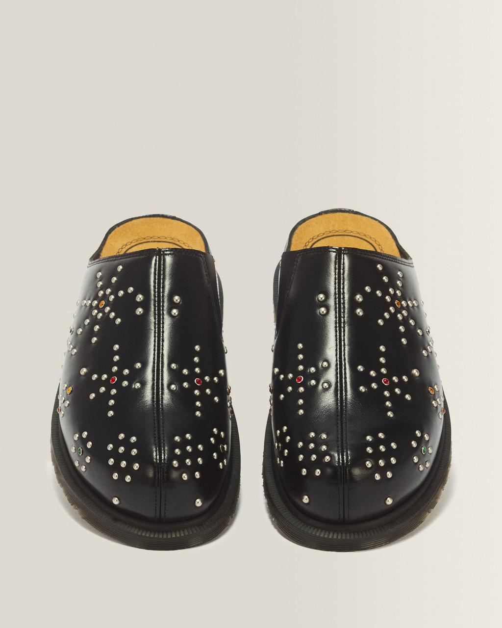 San Studded Leather Mules - Black — Analine - image 4