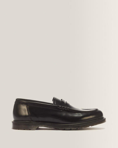 Mayfare Smooth Leather Loafers - Black — Polished Smooth