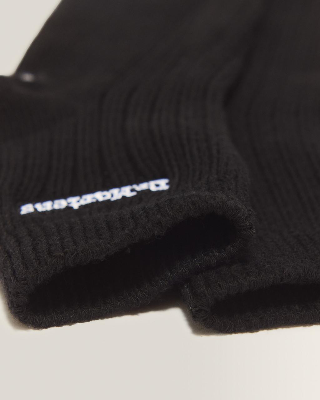 Short Athletic Logo Organic Cotton Blend Socks - Black — Organic Cotton Blend - image 4