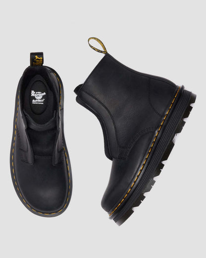 Zebzag Laceless Slip On Leather Boots - Black — Wyoming - image 11