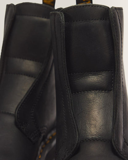 Zebzag Laceless Slip On Leather Boots - Black — Wyoming - image 3