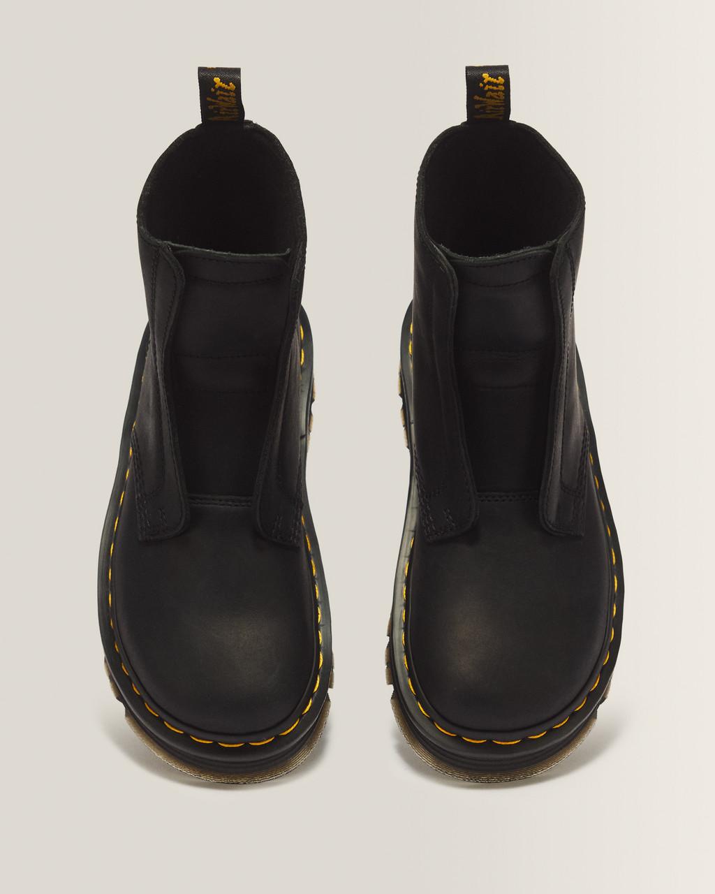 Zebzag Laceless Slip On Leather Boots - Black — Wyoming - image 4
