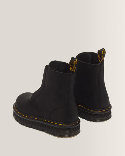 Zebzag Laceless Slip On Leather Boots - Black — Wyoming - image 6