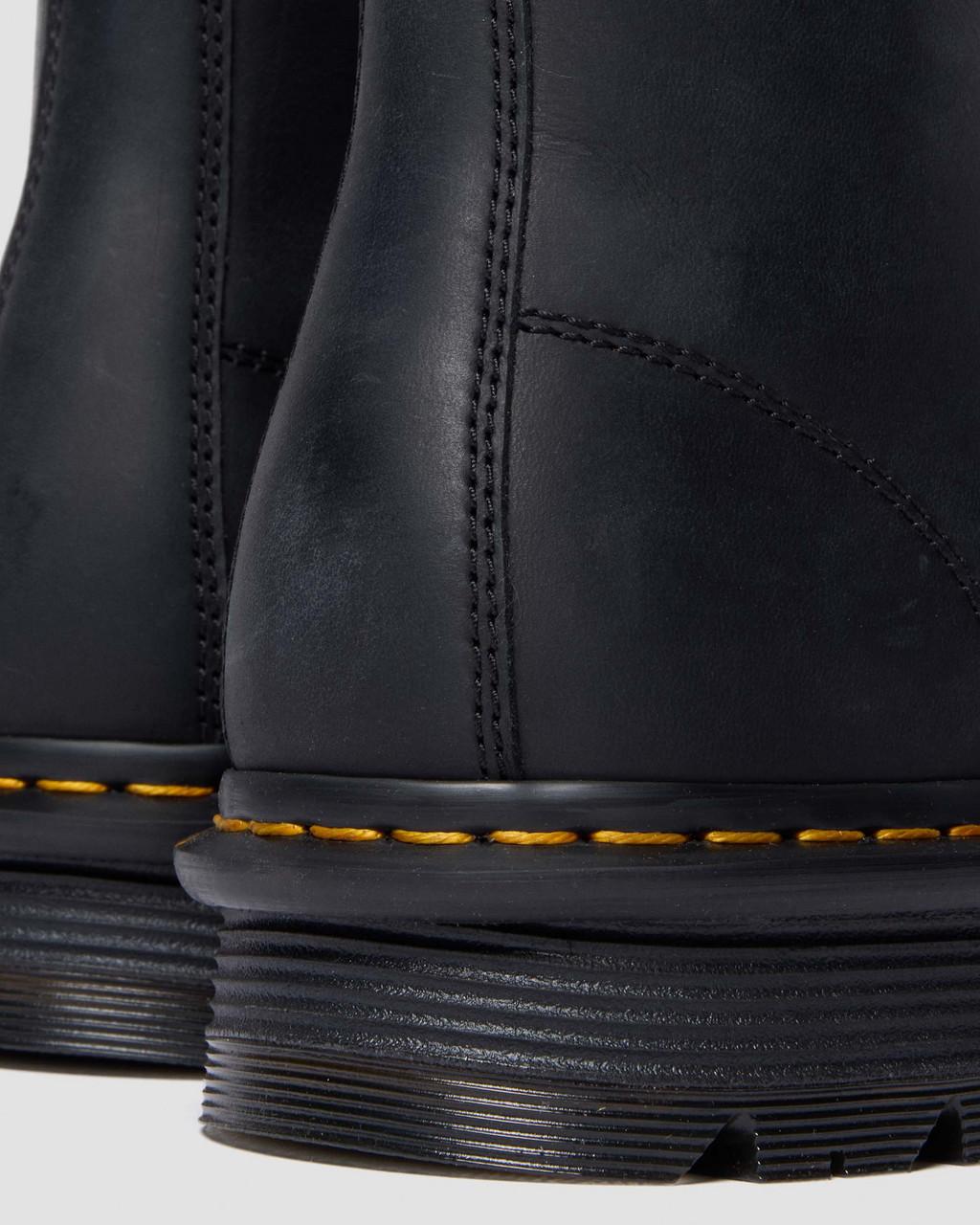 Zebzag Laceless Slip On Leather Boots - Black — Wyoming - image 9