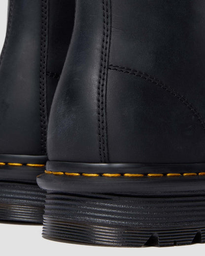 Zebzag Laceless Slip On Leather Boots - Black — Wyoming - image 9
