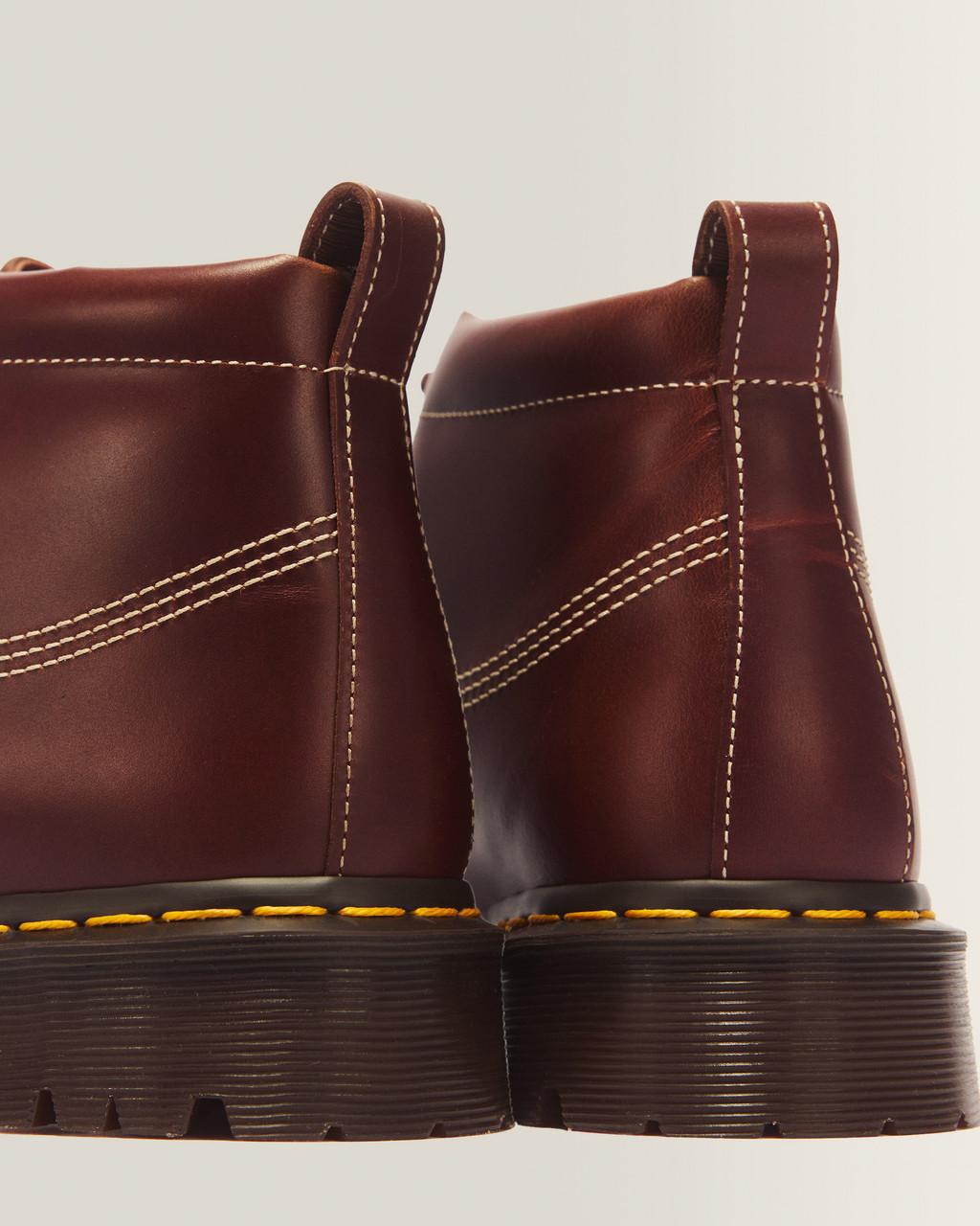 LOWELL CHUKKA MOC TOE LEATHER ANKLE BOOTS - Butterscotch — Orleans - image 3