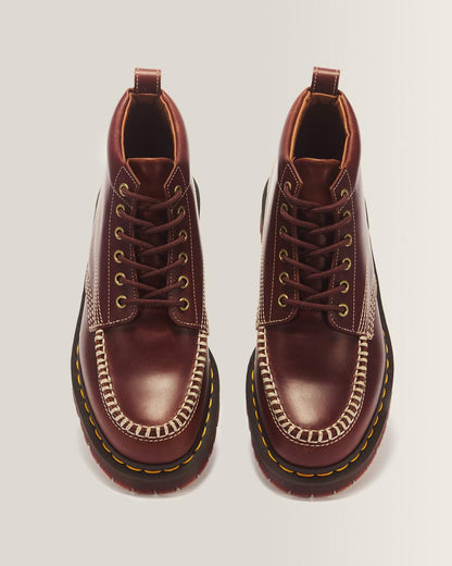 LOWELL CHUKKA MOC TOE LEATHER ANKLE BOOTS - Butterscotch — Orleans - image 4