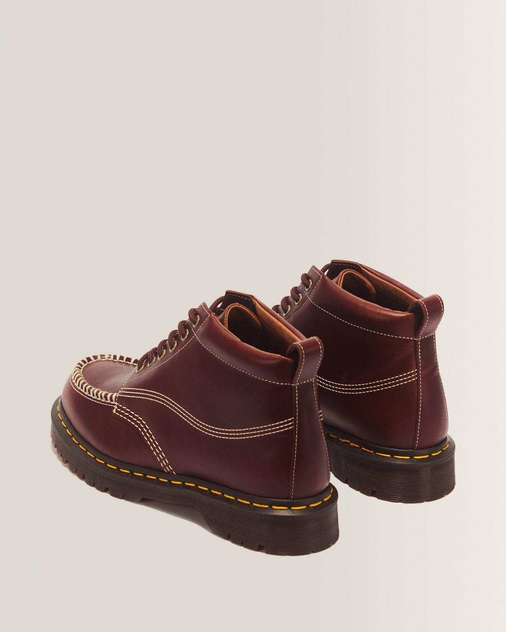 LOWELL CHUKKA MOC TOE LEATHER ANKLE BOOTS - Butterscotch — Orleans - image 6
