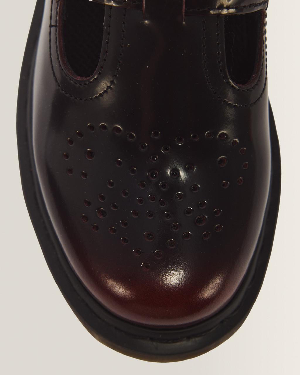 8065 Arcadia Rub Off Leather Mary Jane Shoes - Cherry Red Arcadia — Arcadia - image 3