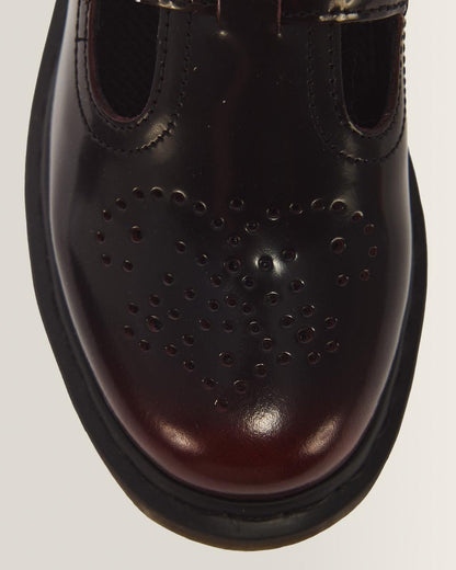 8065 Arcadia Rub Off Leather Mary Jane Shoes - Cherry Red Arcadia — Arcadia - image 3