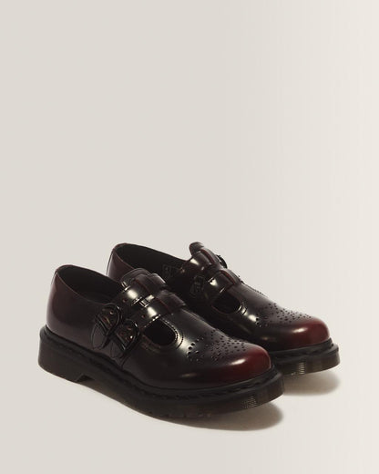 8065 Arcadia Rub Off Leather Mary Jane Shoes - Cherry Red Arcadia — Arcadia - image 5