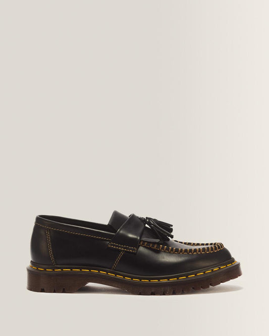 Adrian Orleans Leather Tassel Loafers - Black — Orleans