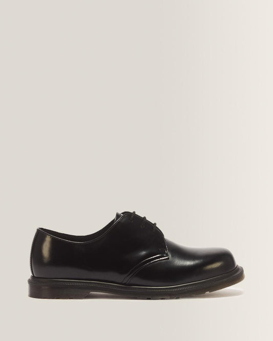 Mayfare Smooth Leather Shoes - Black — Polished Smooth