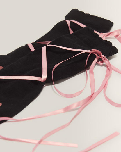 Long Lace Up Socks - Organic Cotton Blend - image 3