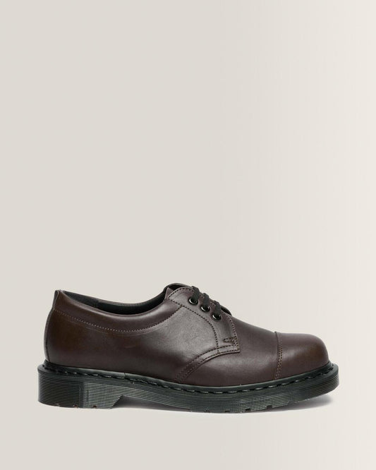 1461 MHL 3-Eye Leather Shoes - Brown — Grained Oiled