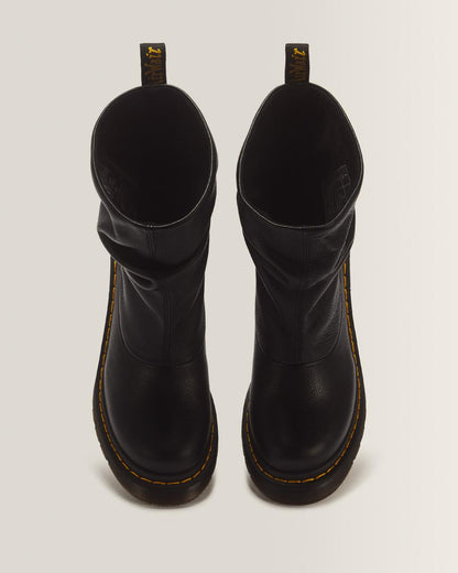 Kasey Lo Virginia Leather Heeled Boots - Black — Virginia - image 4