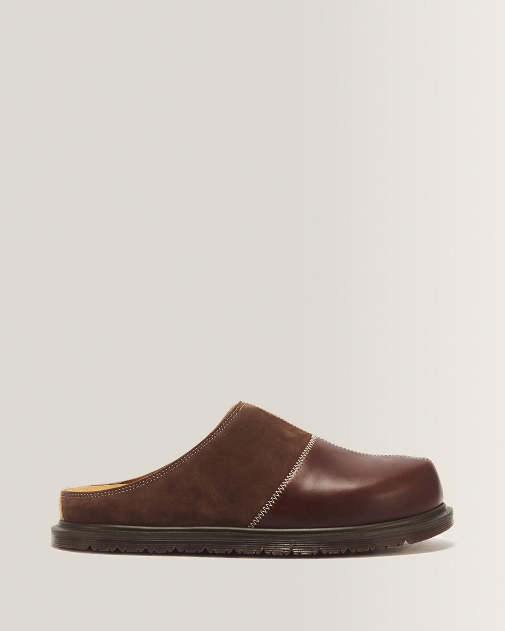 San Patchwork Leather & Nubuck Mules - Default