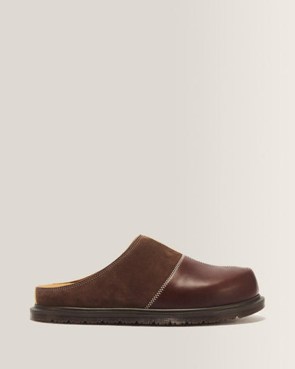 San Patchwork Leather & Nubuck Mules - Default