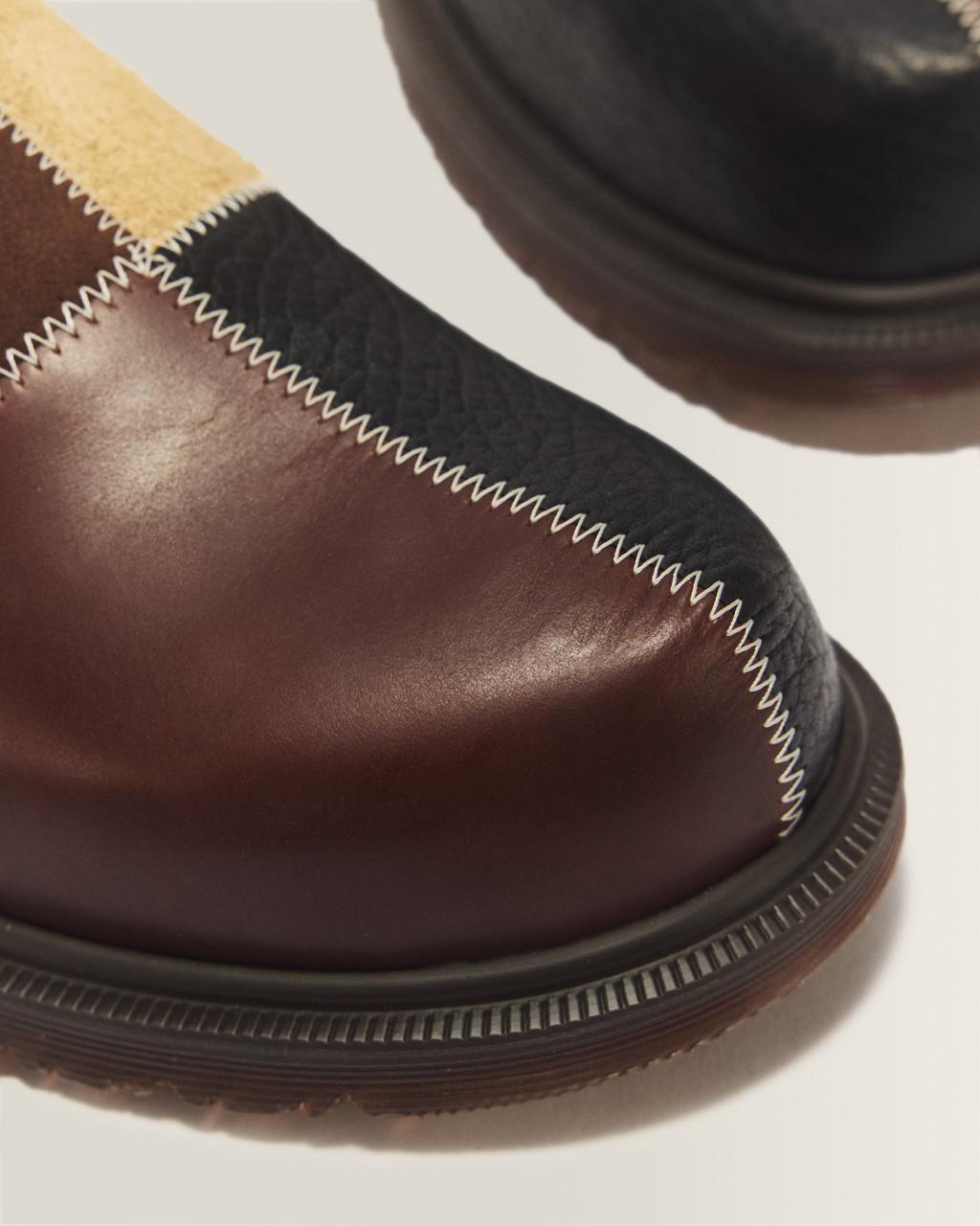 San Patchwork Leather & Nubuck Mules - Default - image 3