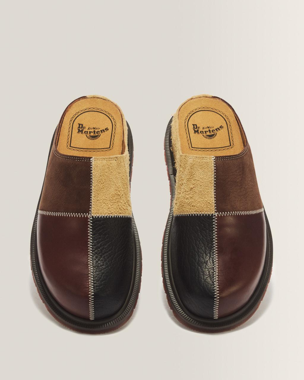 San Patchwork Leather & Nubuck Mules - Default - image 4