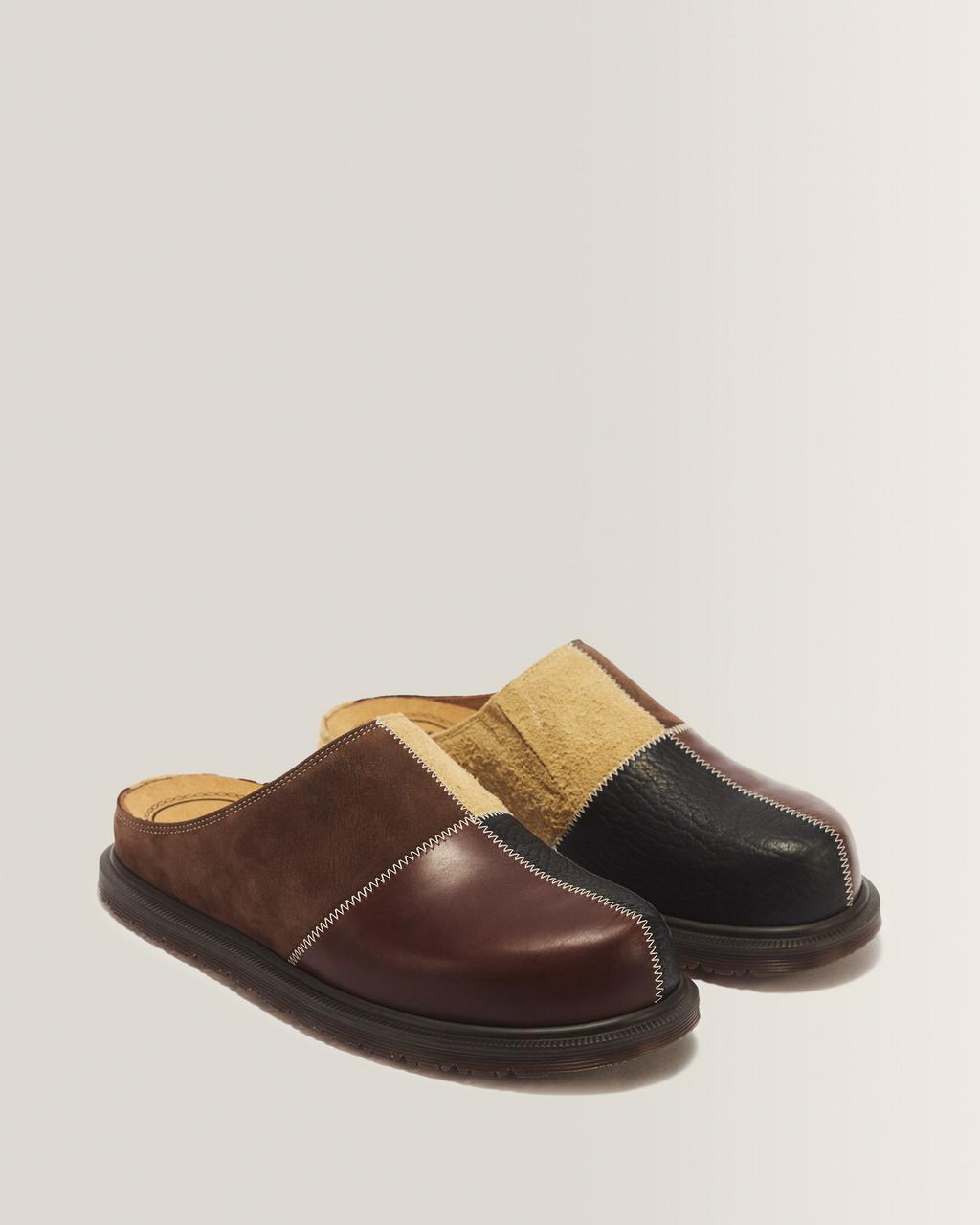 San Patchwork Leather & Nubuck Mules - Default - image 5