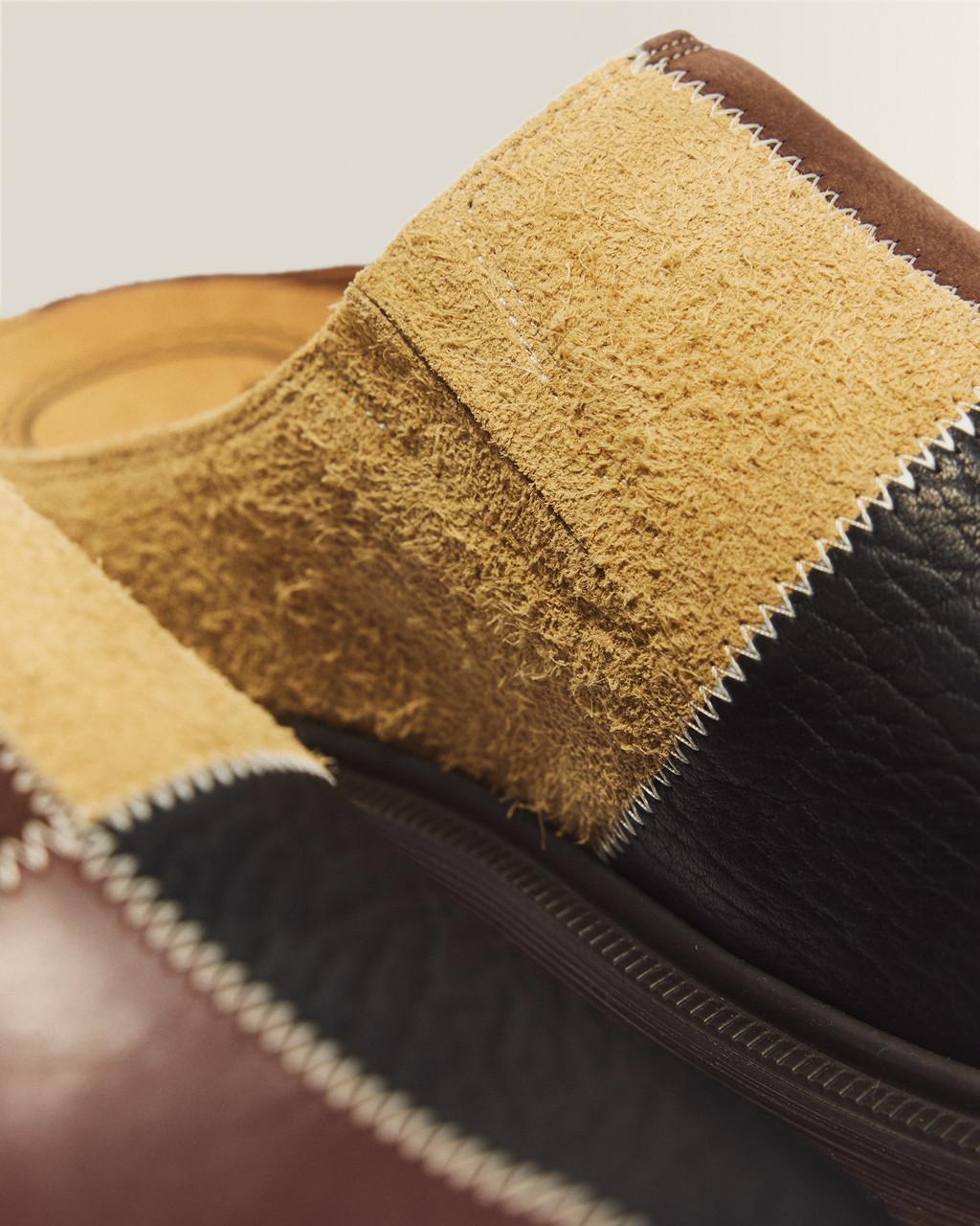 San Patchwork Leather & Nubuck Mules - Default - image 8