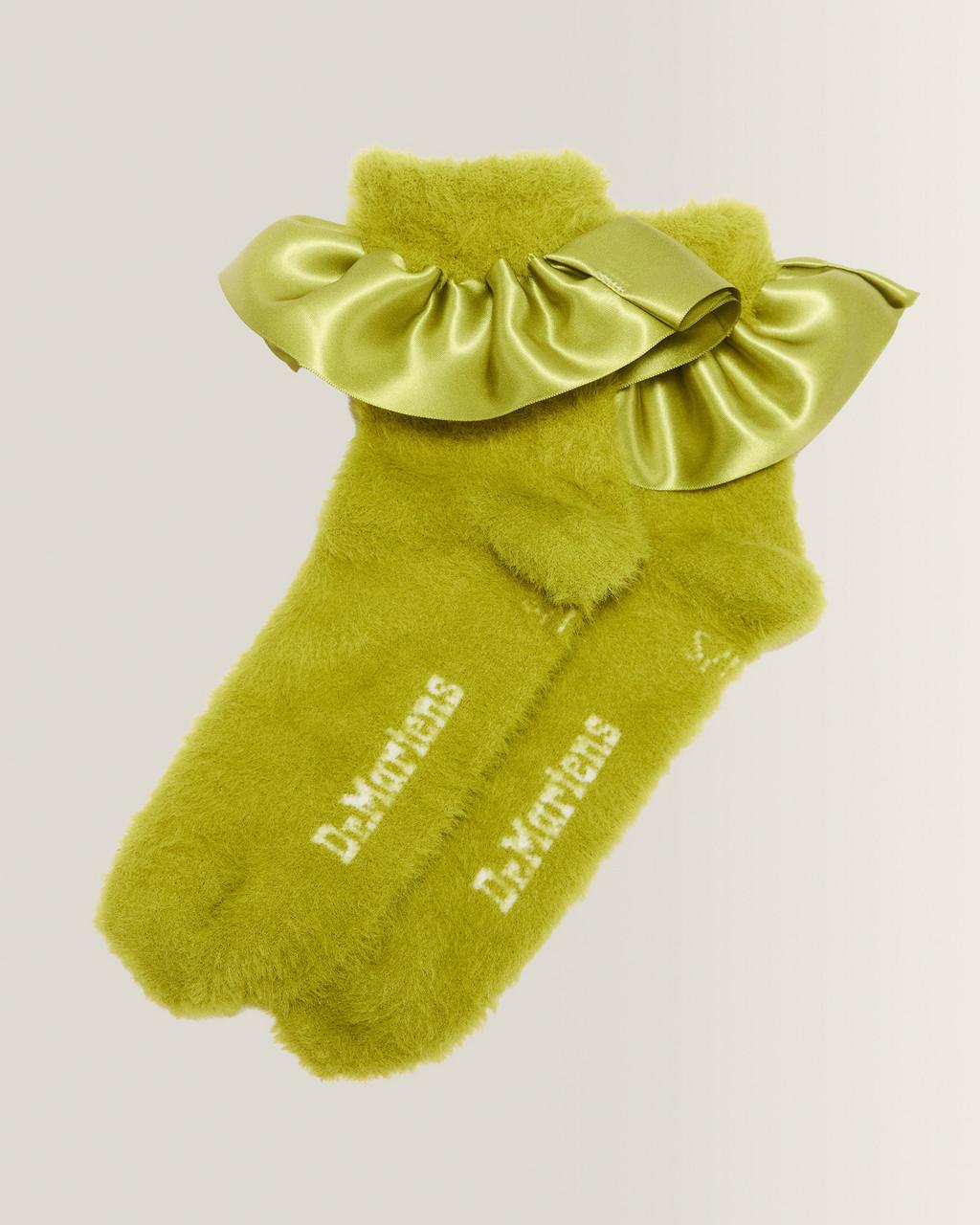 Satin Frill Fluffy Socks - Poly