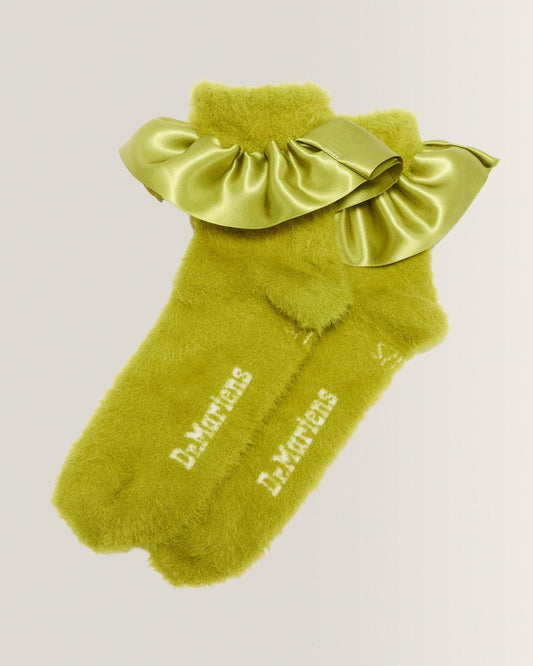 Satin Frill Fluffy Socks - Poly