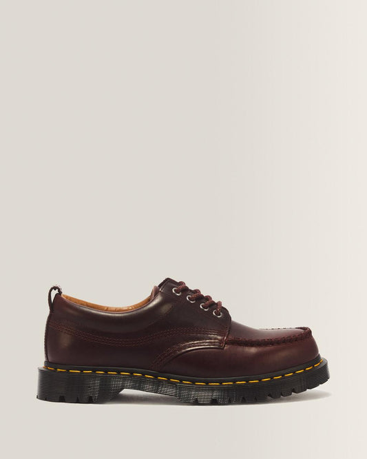 Lowell 4 Eye Mayhem Leather Moc Toe Shoes - Mayhem Rb