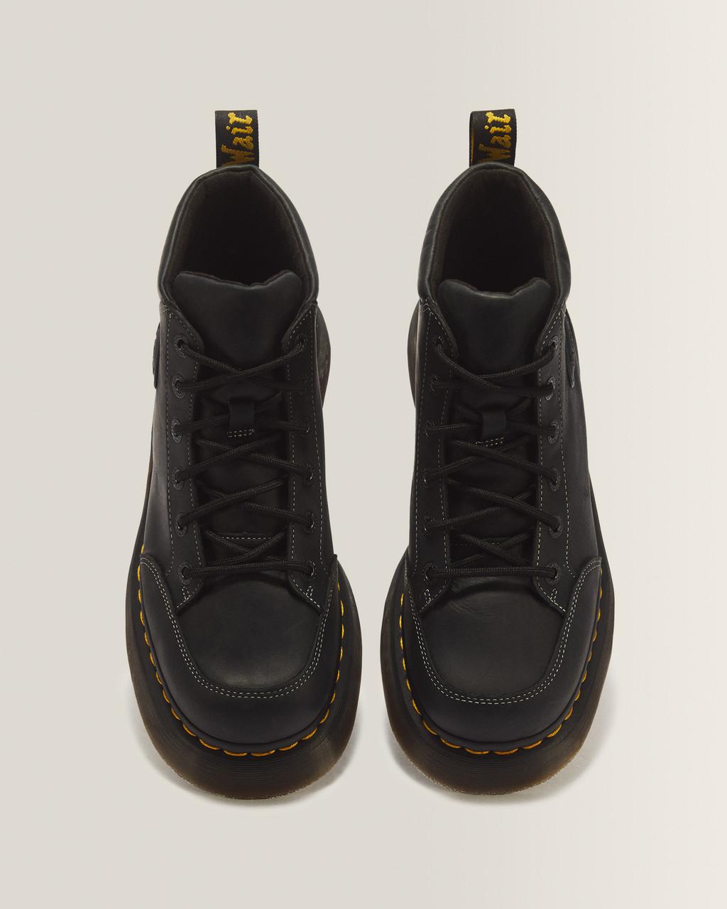 Buzz 6 Eye Wyoming Leather Lace Up Boots - Black — Wyoming - image 4