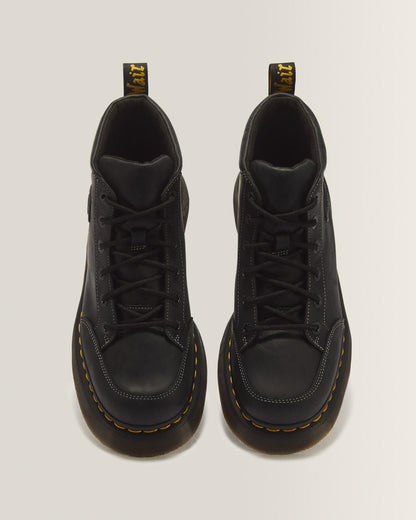 Buzz 6 Eye Wyoming Leather Lace Up Boots - Black — Wyoming - image 4