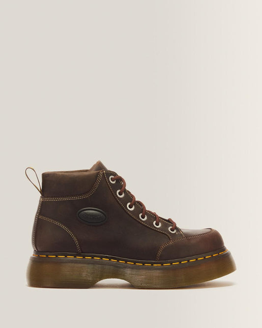 Buzz 6 Eye Crazy Horse Leather Lace Up Boots - Crazy Horse