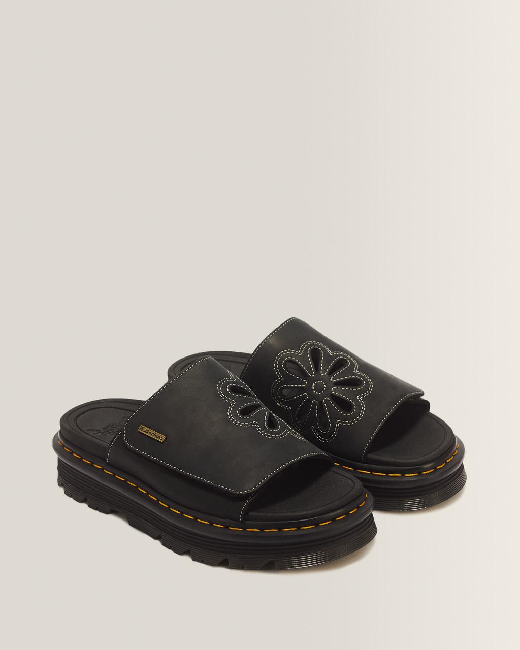 Zebzag Wyoming Leather Slides - Black — Wyoming - image 5