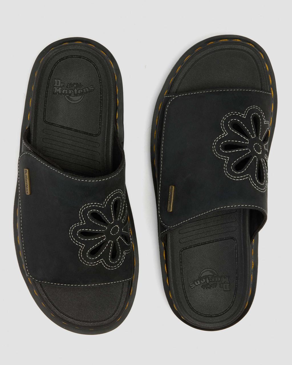 Zebzag Wyoming Leather Slides - Black — Wyoming - image 9