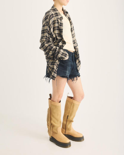Desert Rodeo Quad Hi Leather & Suede Boots - SAVANNAH TAN - image 2