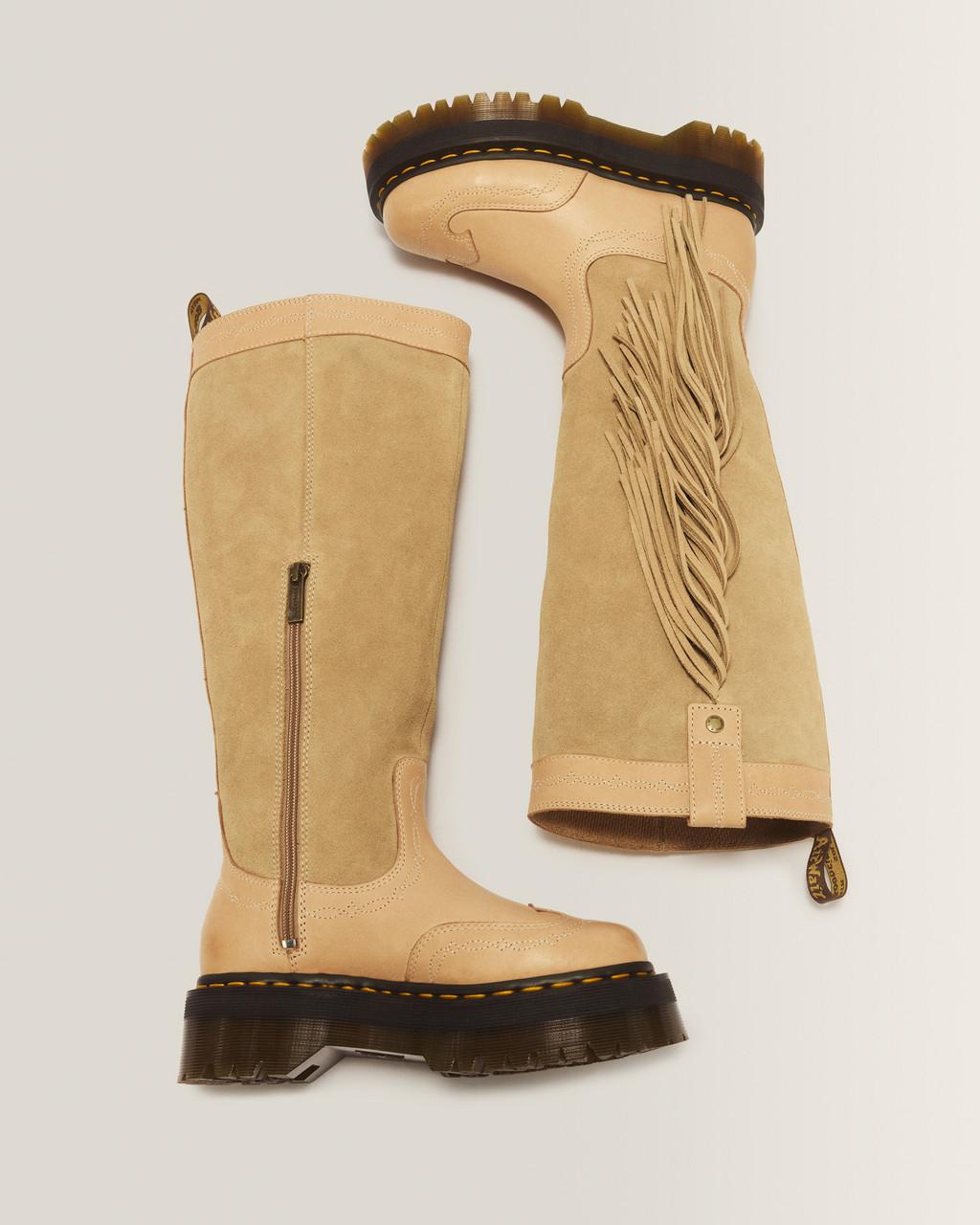 Desert Rodeo Quad Hi Leather & Suede Boots - SAVANNAH TAN - image 4