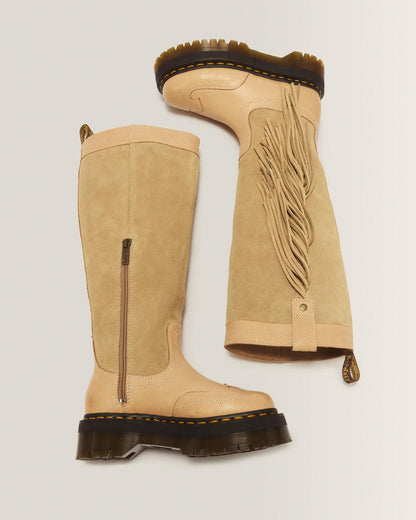 Desert Rodeo Quad Hi Leather & Suede Boots - SAVANNAH TAN - image 4