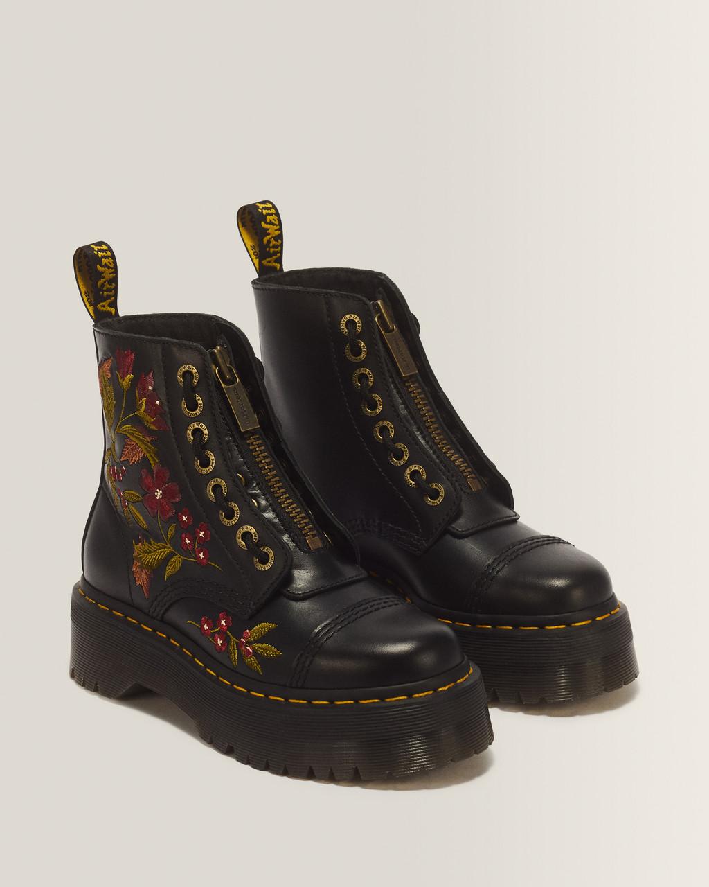Sinclair Floral Wanama Leather Lace Up Boots - Wanama - image 5