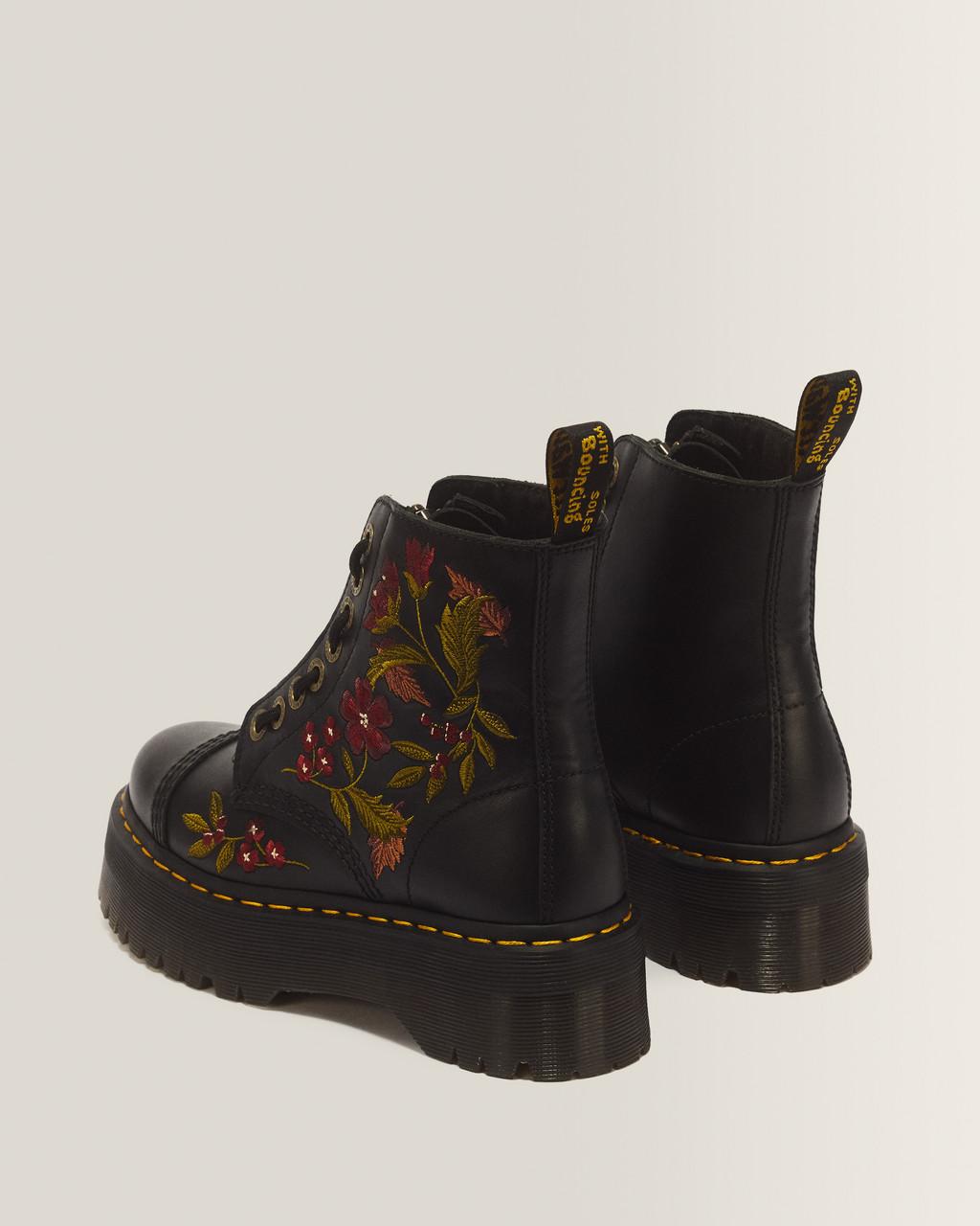 Sinclair Floral Wanama Leather Lace Up Boots - Wanama - image 6