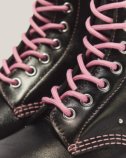 1460 Pascal Hearts & Stars Milled Gloss Leather Lace Up Boots - Milled Gloss - image 8